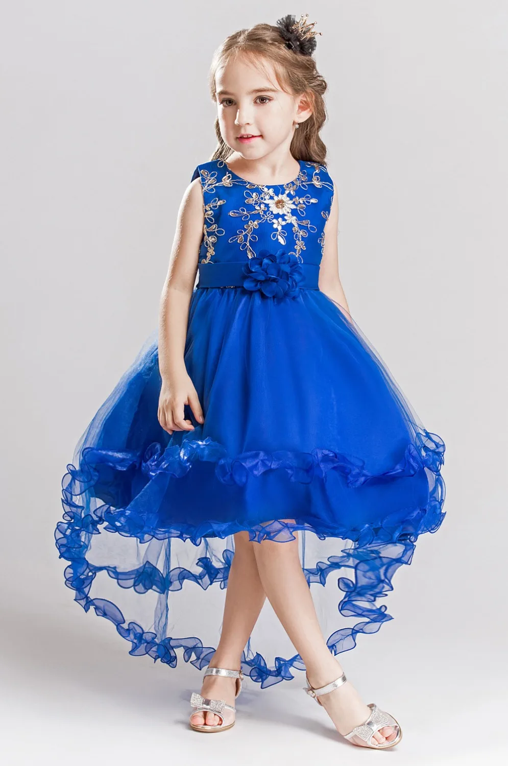 Принцесса Дети Ребенок Необычные Свадебные рукавов Рождественское платье для