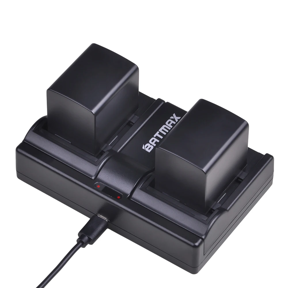 Li-ion + Carregador para Canon Xa20 e Filmadoras Bateria Vixia hf Usb Dual Channel G30 G40 Baterias Xa25 2pcs Bp-820 Bp820 - Image 6