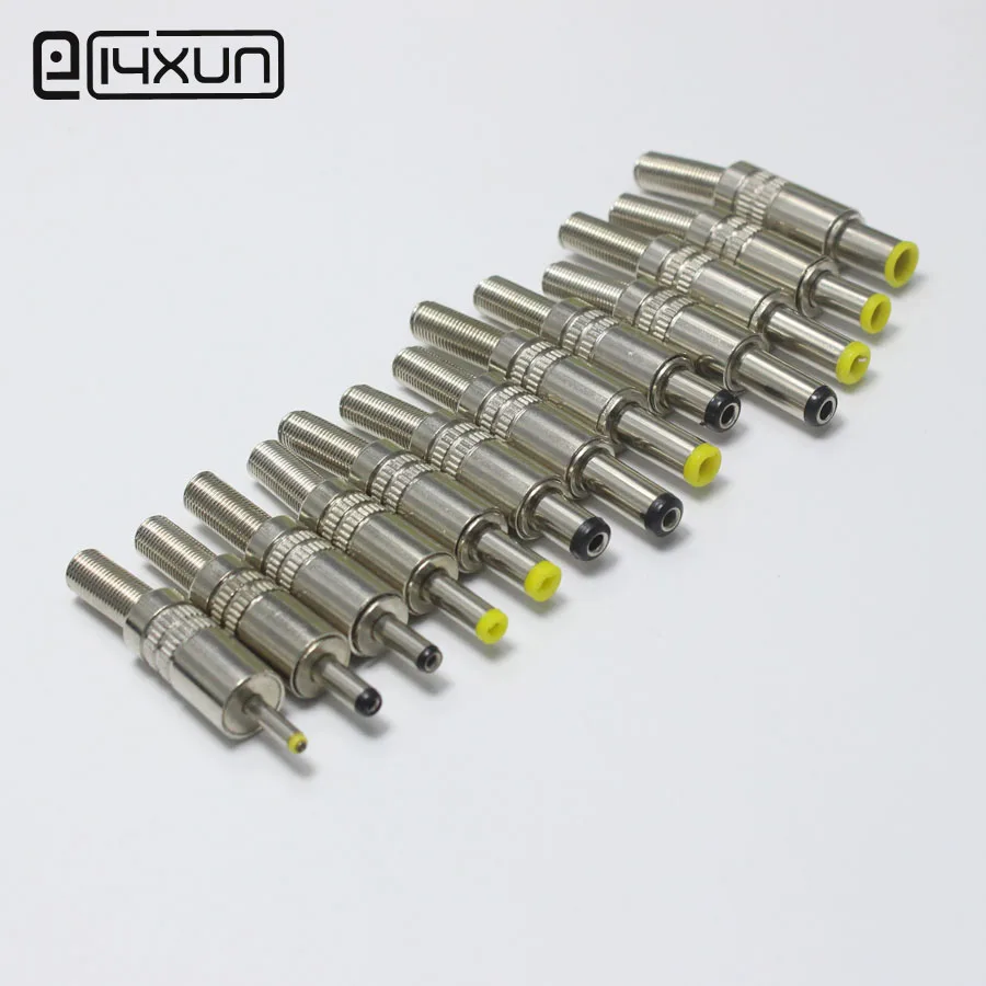 

1pcs 5.5x2.5 5.5x2.1 4.8x1.7 4.0x1.7 3.5x1.35 3.5x1.1 2.5x0.7 6.5x4.4 5.0x3.0 mm Male DC Power Plug Audio Connector DIY Repair