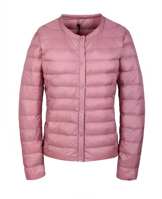 pink puffer jacket ultralight down jacket womenin Basic Jackets from Women's Clothing on