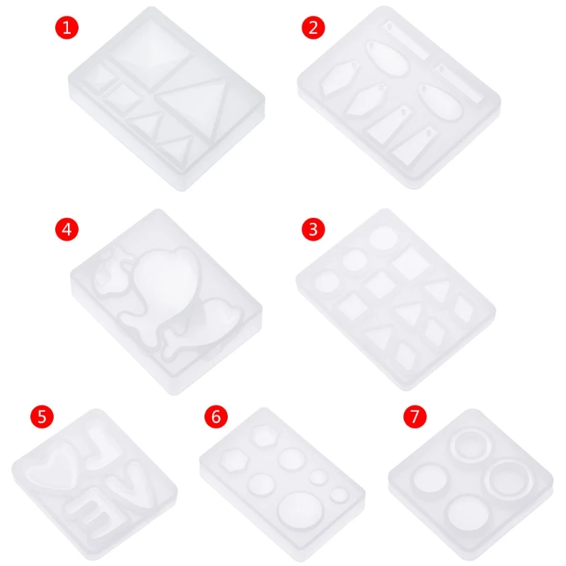 

Silicone Mold DIY Jewelry Making Geometric Crafts Mirror Decorative Epoxy Resin