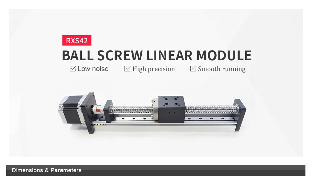 RXS-42 XY Таблица козловой Линейный модуль Роботизированный стержень для тренировки рук шариковый винт направляющая раздвижной стол движения рельсовый привод моторизованный маршрутизатор