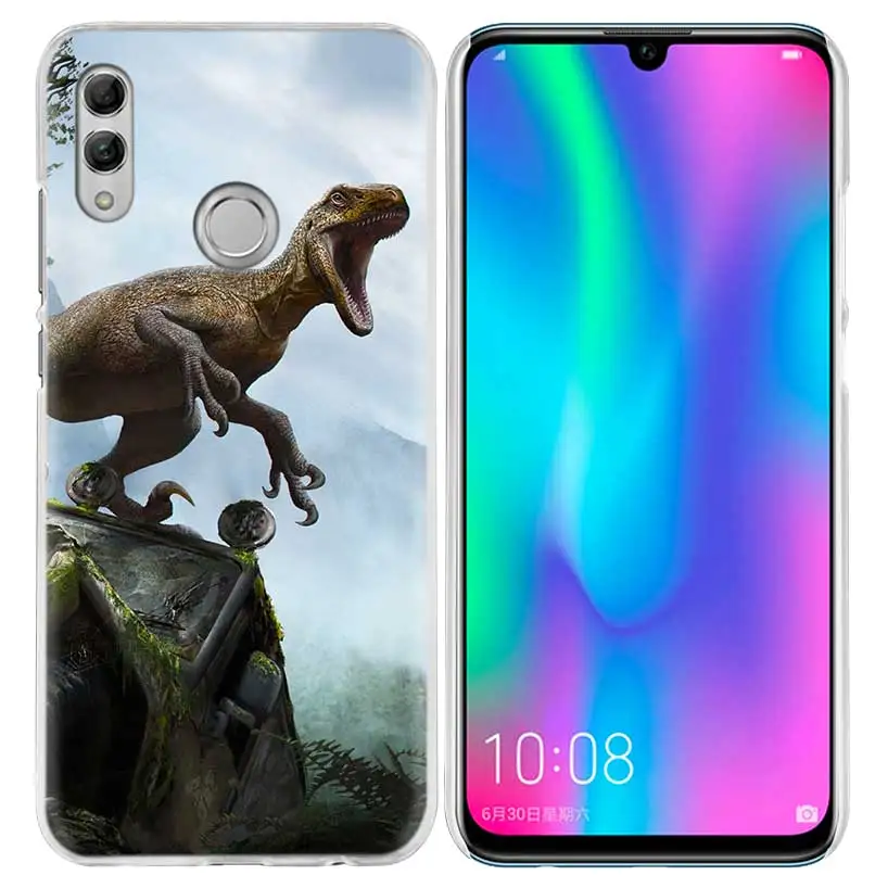 С изображением динозавров из фильма «Парк Юрского периода чехол для huawei Honor 8X Y9 9 10 Lite Play 7C 8C 8S 8A фотоаппаратов моментальной печати 7S 7A Pro V20 20i Y6 Y7 Y5 Жесткий Чехол для мобильного телефона - Цвет: 08