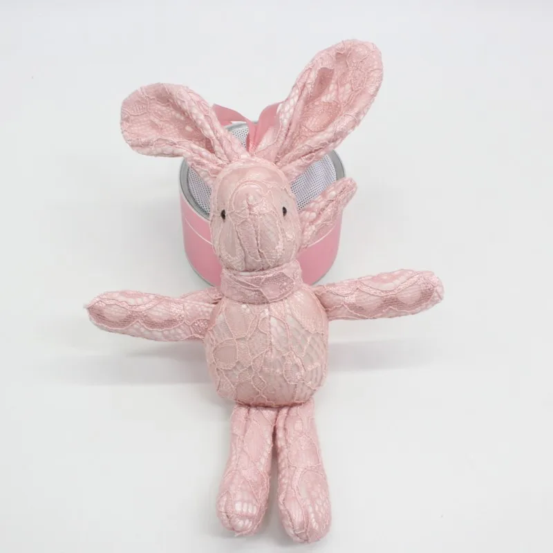 Lace Wishing Rabbit Toys Special Cute Bunny Rabbits Dolls Key Bag Pendants Cartoon Flower Wedding Party Decor 10pcslot (7)