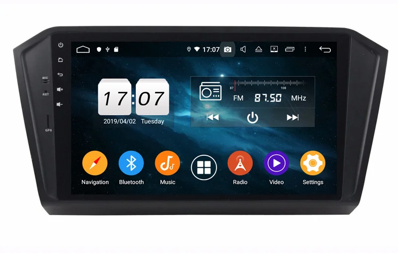 Clearance 10.1inch touch screen android 9.0 car autoradio player for Volkswagen Passat 2015 2016 with gps navigation bluetooth wifi audio 4