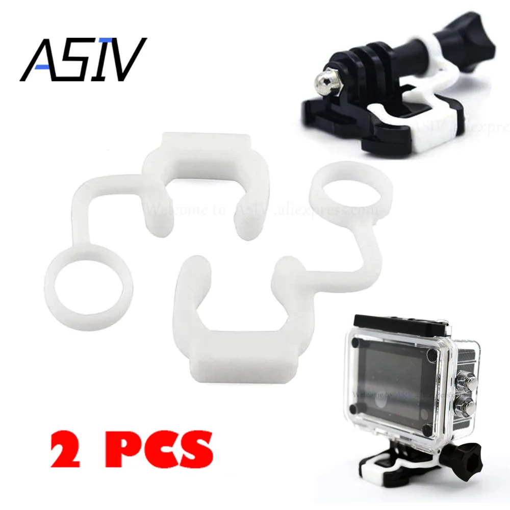 2pcs GoPro Accessories Soft Silicone Rubber Lock Plug for GoPro Hero 5