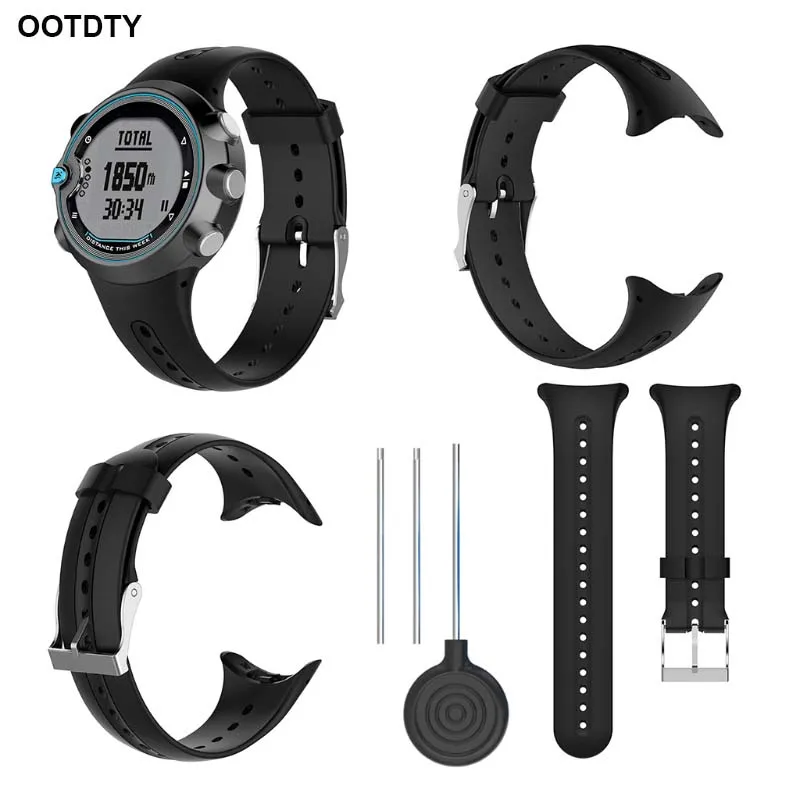 

Replacement Silicone Watch Band Wrist Strap With Tools for Garmin Swim Watch