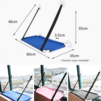 

For Cat Hold Up Window Suction Cups Hanging Shelf Seat Cat Hammock Cat Window Perch Hammock Bed Cooling Breathable Deck