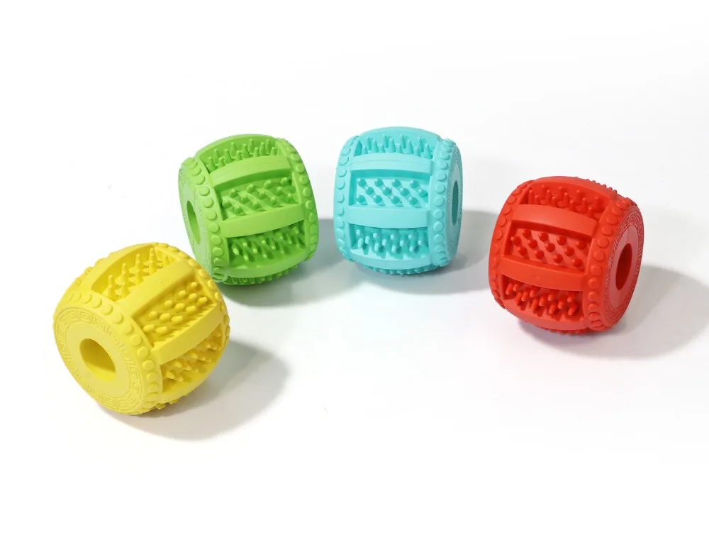 Dog Toy Interactive Rubber Drum Rope Piercing Balls Pet Dog Cat Puppy Extra-tough Chew Training Toys Tooth Cleaning Ball Toys Drum (11)