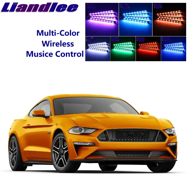 Us 24 43 10 Off Liandlee Car Glow Interior Floor Decorative Atmosphere Seats Accent Ambient Neon Light For Ford Mustang Gt Cs In Decorative Lamp