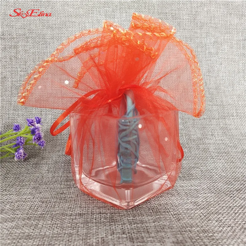 Sky Elina 50/100 шт. 26/35 см круглая балка органза мешок марлевый элемент пакет свадебный