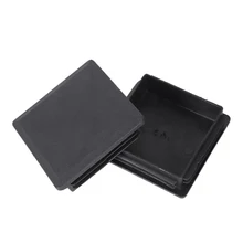 80 мм x 80 мм квадратные пластиковые колпачки трубы вставки Концевая пробка 2 штуки