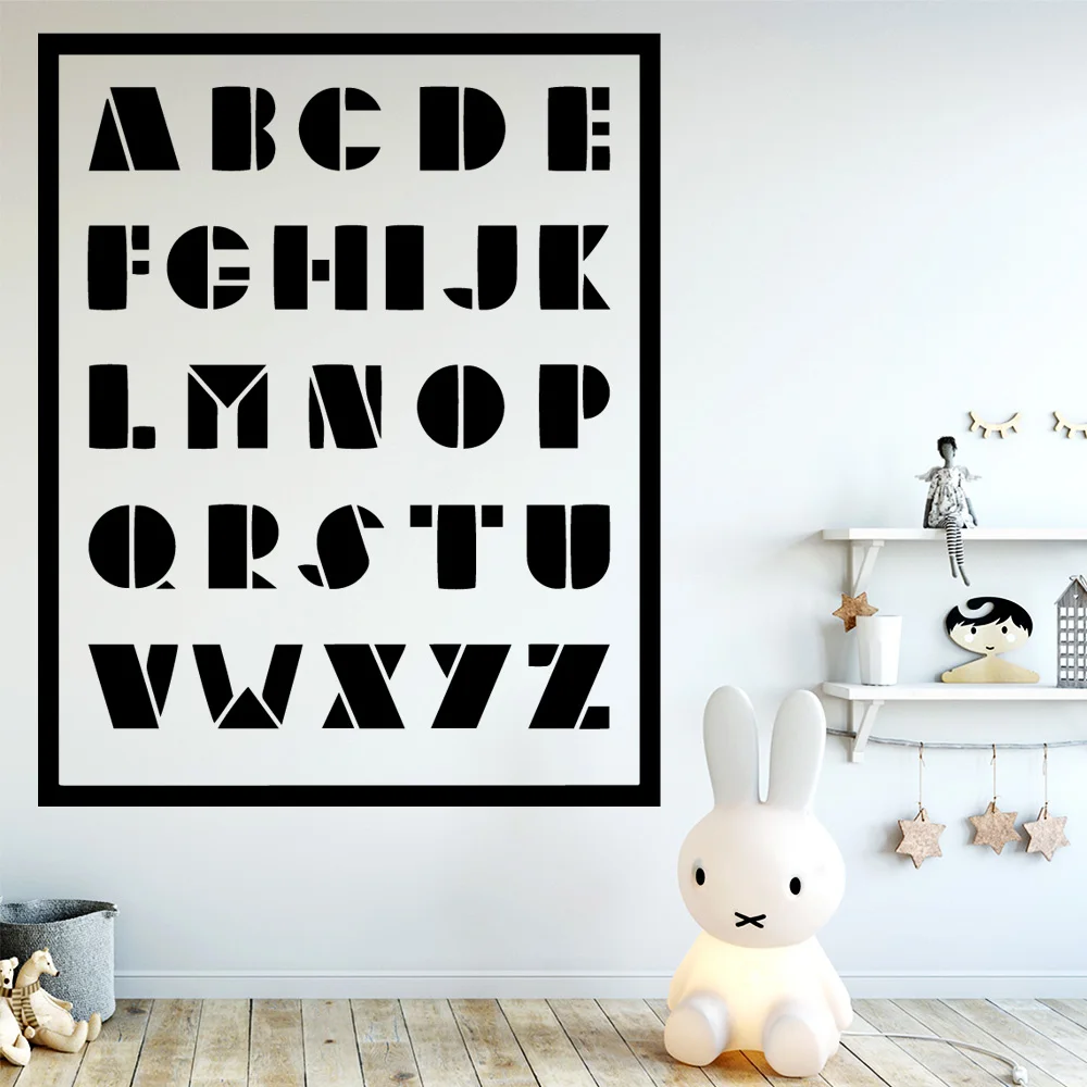 

Creative Alphabet Wall Stickers Wall Decor Decoration Living Room Bedroom Removable Wall Sticker Waterproof Wallpaper