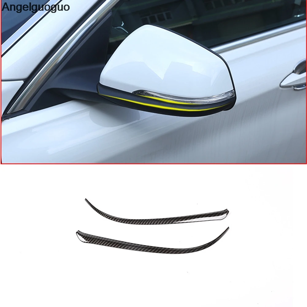 

Carbon Fiber ABS Side Rearview Mirror Strips Trim Auto PartsFor BMW X1 F48 / 2 Series Active Tourer F45 F46 218i 2016-2019