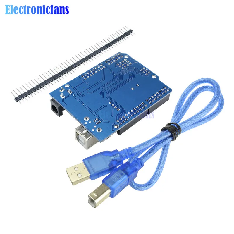 Один комплект бокс для UNO R3 (CH340G) ATMEGA16U2 + микросхема MEGA328P Arduino R3|Интегральные схемы|