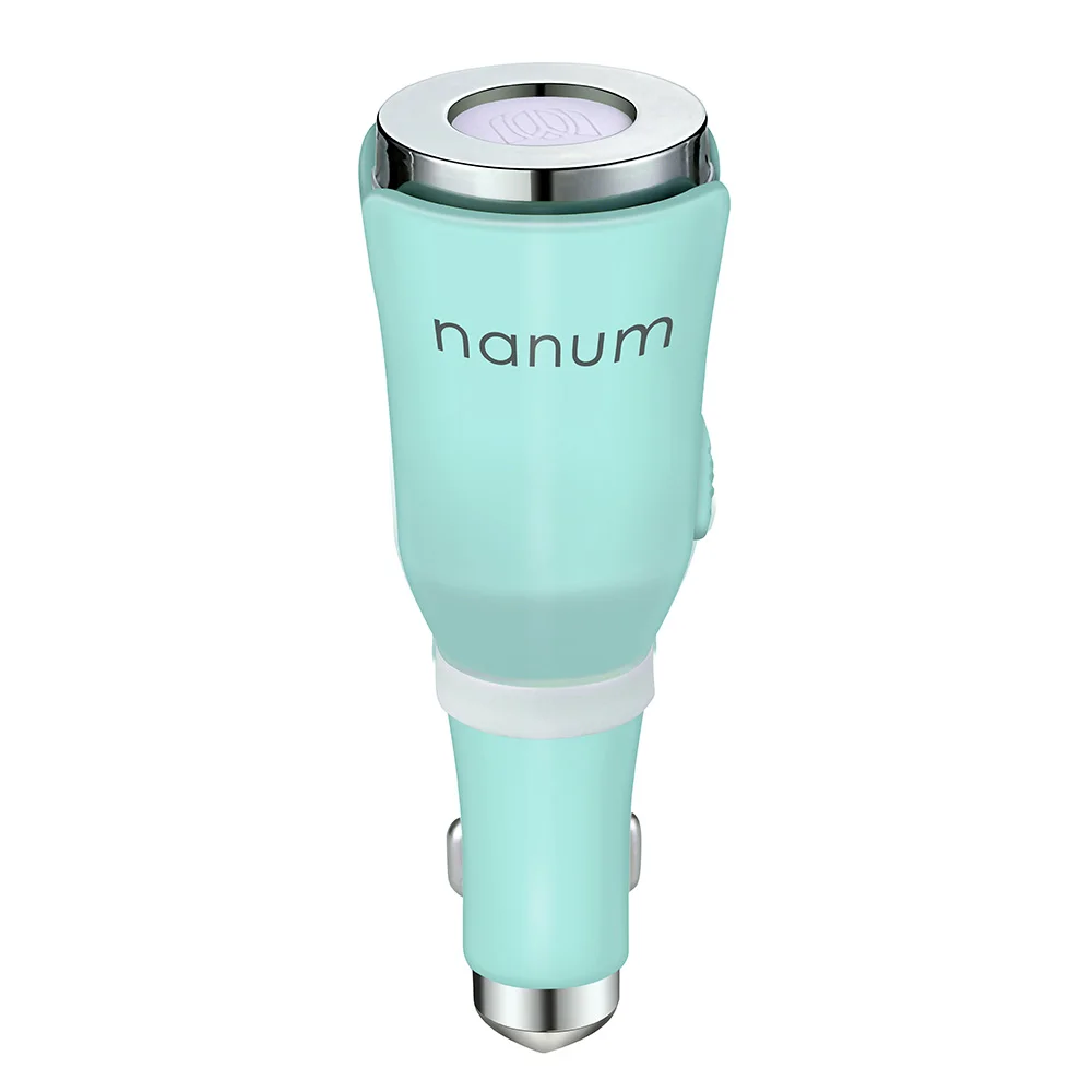 Nanum M Tulip Car Aroma Diffuser Air Purifier Car Charger Fragrance Remove Smell USB Safety Hammer