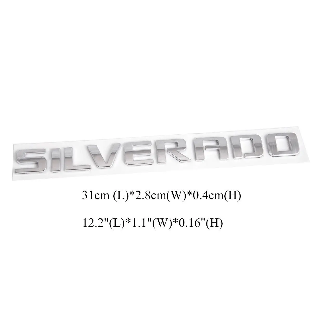1x OEM Chevy 1500 2500 3500 Chrome 3D SILVERADO Door Tailgate Emblem Nameplates
