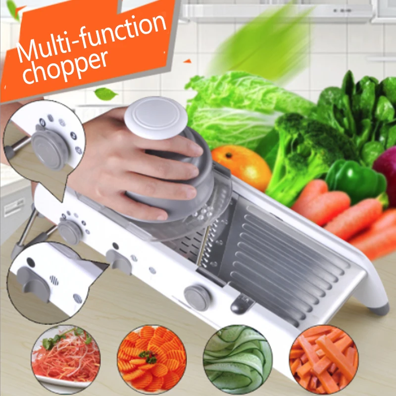 

Manual Vegetable Cutter Multifunctional Grater With Adjustable 304 Stainless Steel Blades for Vegetable Fruit Kitchen Tools