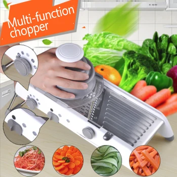

Manual Vegetable Cutter Multifunctional Grater With Adjustable 304 Stainless Steel Blades for Vegetable Fruit Kitchen Tools