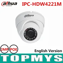 Dahua 2MP HD WDR Network IR Eyeball Camera IPC-HDW4221M POE IR 30m CCTV security ip Camera support smart Detection