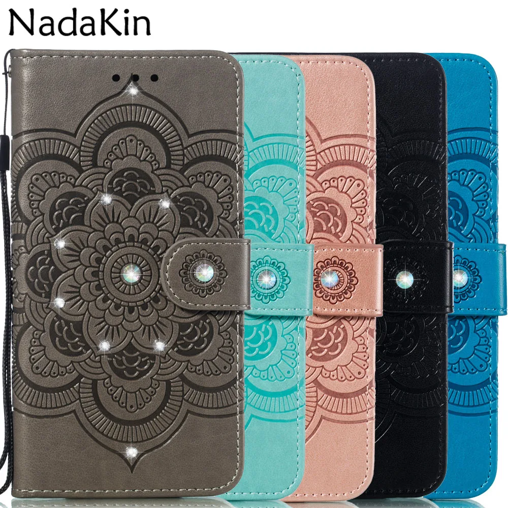 

Luxury Rhinestone Diamond Flip Book Case Shell Cover for ASUS Zenfone Max Pro (M2) (M1) ZB631KL ZB633KL ZB601KL ZB602KL ZB570TL