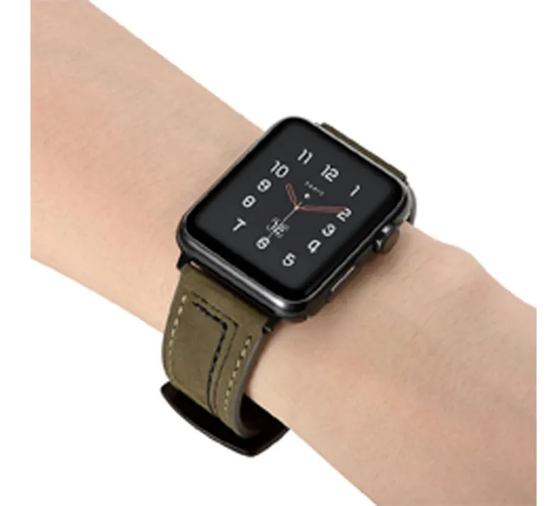 Кожаный ремешок для apple watch band 42 мм 38 мм iWatch 4 band 44 мм/40 мм из натуральной кожи ремешок для часов Браслет apple watch 4 3 21