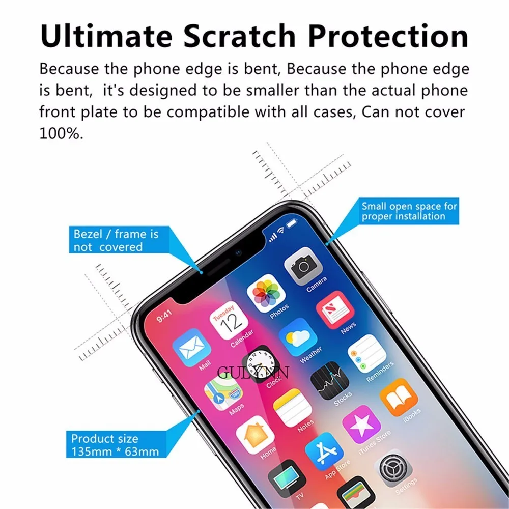 Взрывозащищенное Закаленное стекло для iPhone 6 7 8 Plus 6s 4 S 5S SE X XS Max XR защита экрана
