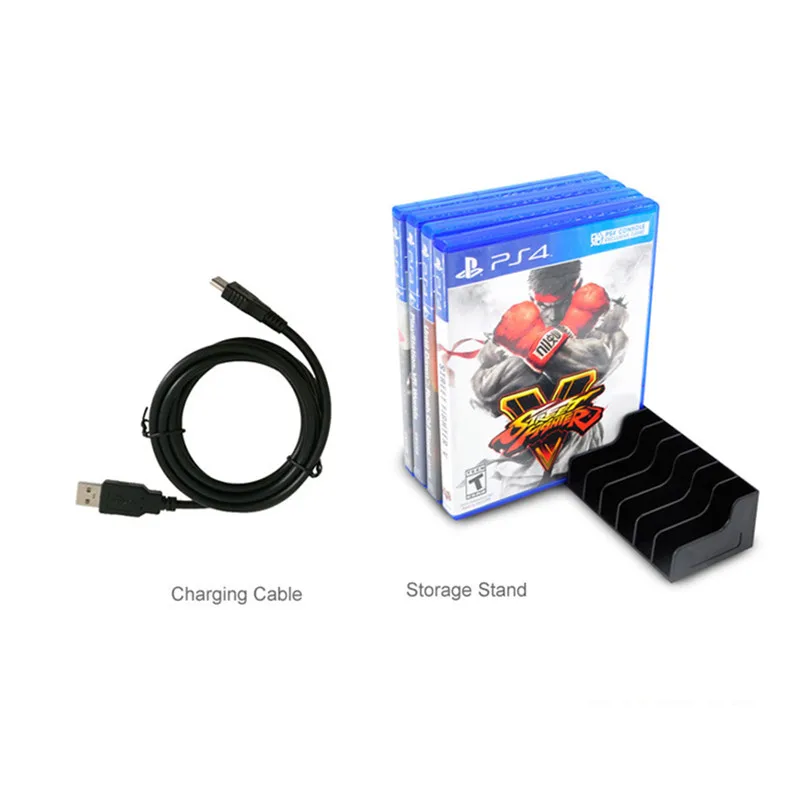 PS4 Slim Gaming Headset 3 5mm Stereo Headset with Microphone Noise Reduction Charger stand Game Disc Storage Stand thumbstick