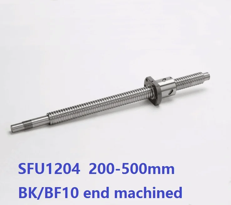 

1pcs RM1204 200mm/300mm/400mm/500mm long ball screw guide way with end machined+ 1pcs SFU1204 single ball nut for cnc router