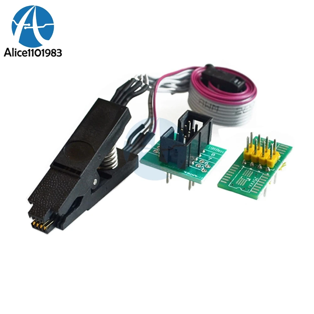 Soic8 Sop8 Flash Chip Ic Test Clips Socket Adpter Bios 24 25 93 Soic8 Sop8 Flash Chip Ic Test Clips Socket Adpter Bios 24 25 93