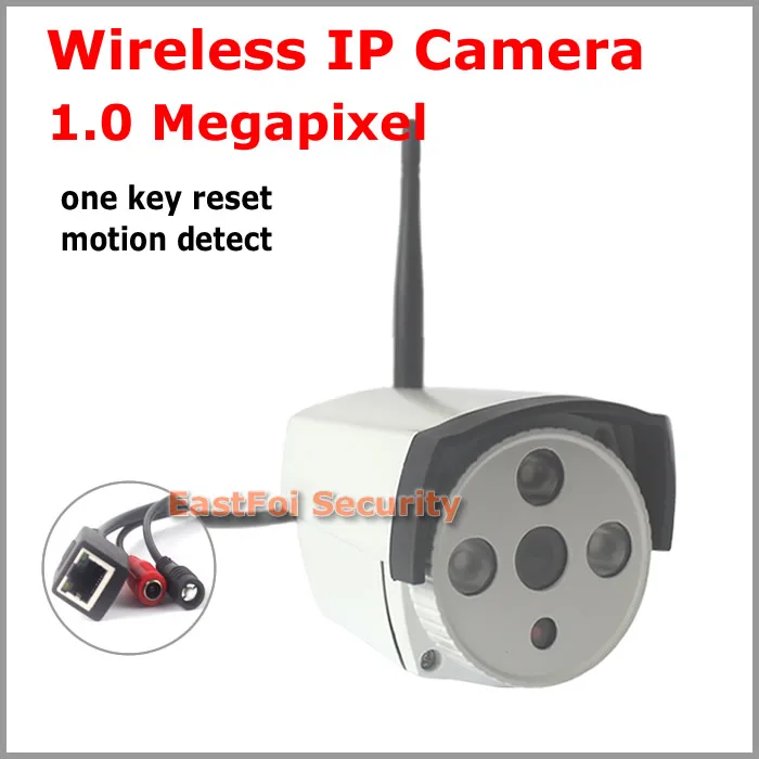 

1.0 Megapixel 720P Full HD IP Camera Wifi Outdoor P2P Waterproof Support Onvif Motion detect wirless camera with reset button