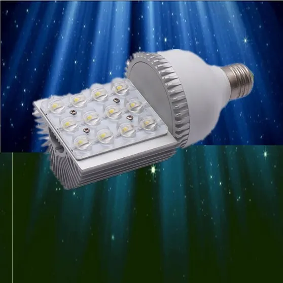 

2018 Free Shipping: 1pcs/lot 12w 15w 18w 21w 24w e40 e27 Led Street Light Bulbs 85 To 265v Ac Voltage, Ce And Rohs-certified