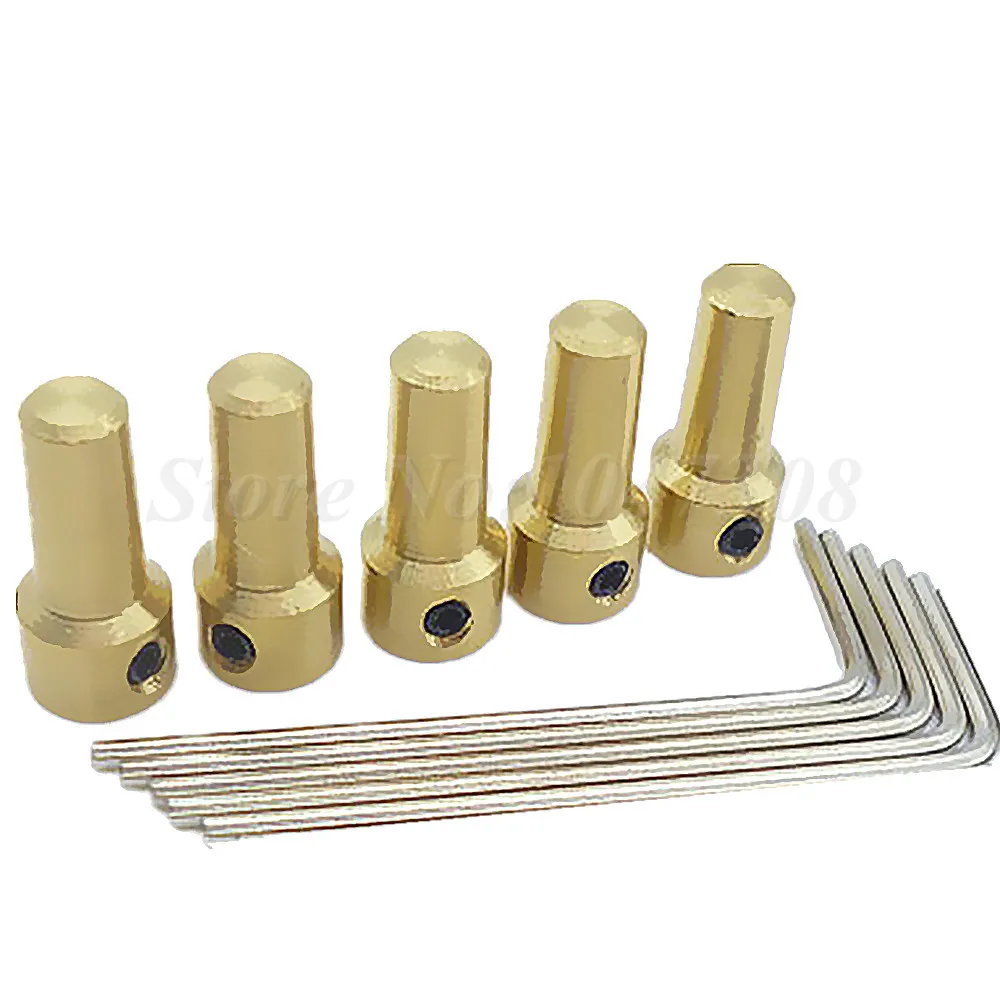 5pcs 3.17mm Mini Small Drill Clamp Fixture Chuck Brass Electric Motor