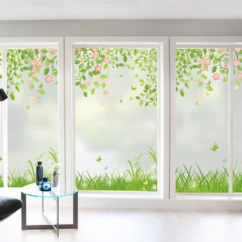 

Window paper window stickers small fresh bathroom toilet light decoration bedroom sliding door electrostatic frosted glass paste