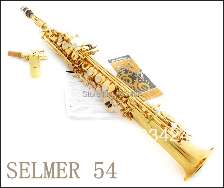 French Selmer High pitch Bb Split Soprano Saxophone B Flat Saxe Top