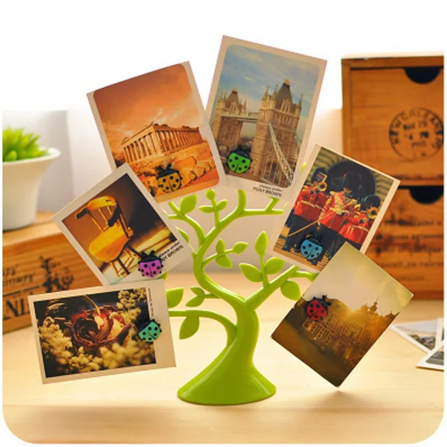 Креативные милые настольные зажимы для фотографий Lucky Tree многофункциональные