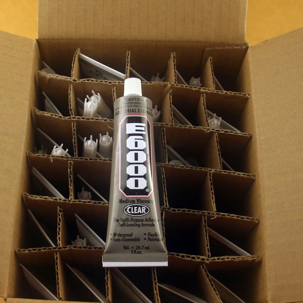 

Genuine 30 Pcs 29.7ml 42g E6000 Glue Multi Purpose Adhesives Crafts Jewelry Rhinestones Glass Pearl Resin Super glue E-6000