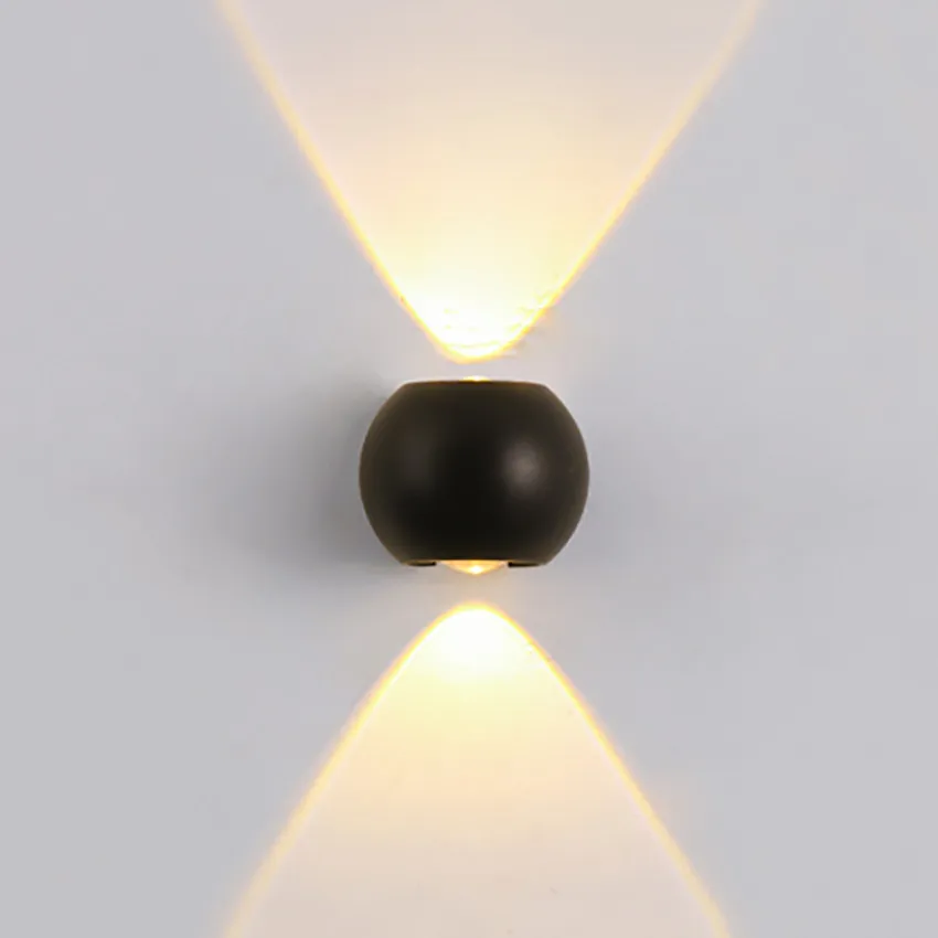 

6W Round Ball Wall Lamp Bedroom Bedside Corridor Aisle Staircase Hotel Project Wall Light Outdoor Waterproof Wall Lights