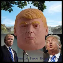 Top Grade 100% Latex 1 PC New Design Donald Trump Halloween Mask Billionaire Presidential Costume Latex Halloween Decoration