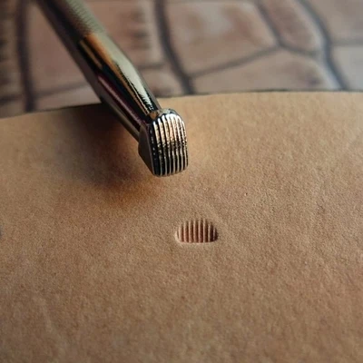 

DIY Johnleather Craft Alloy Metal Leather Craft Tools Hit Edge Tools Vertical Stripes Texture Stamp Tools LS.B702B