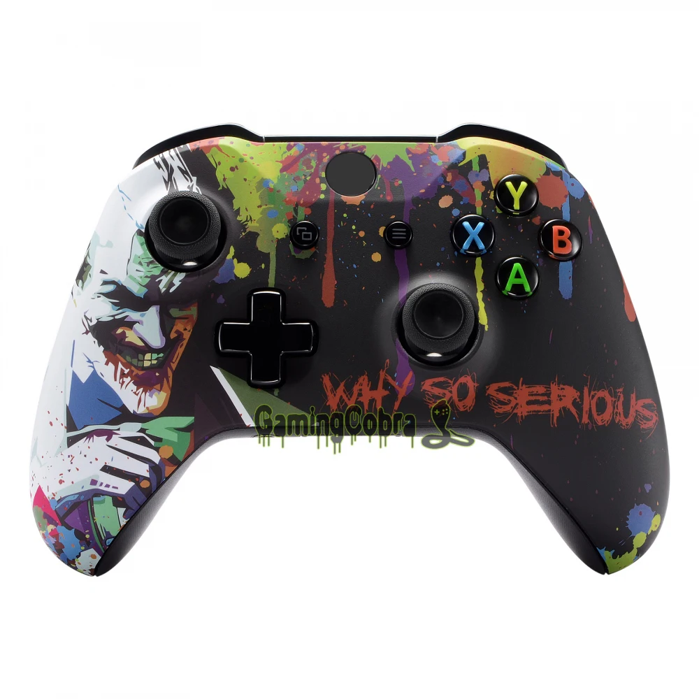 eXtremeRate Custom Joker Soft Touch Grip Front Housing Shell Faceplate
