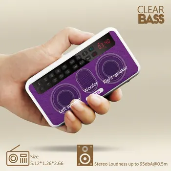 

New E500 HiFi Stereo Bluetooth Speaker Portable Super Bass Sound Box Column MP3 Music Player For Computer With Radio TF Card