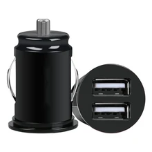Черное Мини Автомобильное зарядное устройство с 2 портами USB Автомобильное зарядное устройство автомобильное зарядное устройство мобильный телефон зарядное устройство адаптер для iPhone samsung Redmi