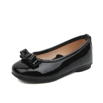 

Xinfstreet Girls Shoes Leather Cute Bow Baby Girls Dance Designer Shoes Children Princess Flats Candy Colors Shoe Girls