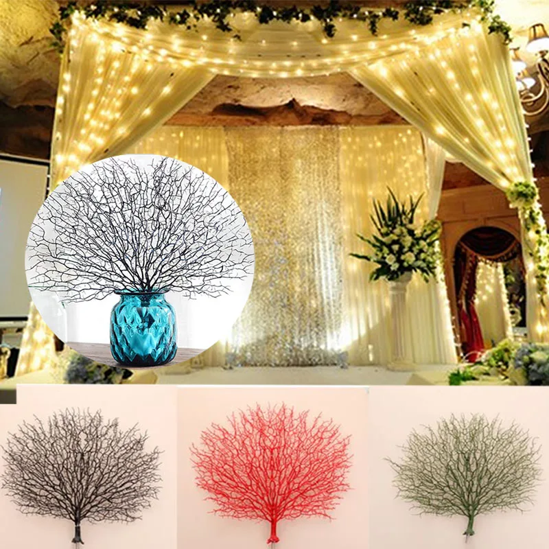 

Nordic Flowers Plant Coral Branch Peacock Shape Home Party Wedding Craft Decor DIY