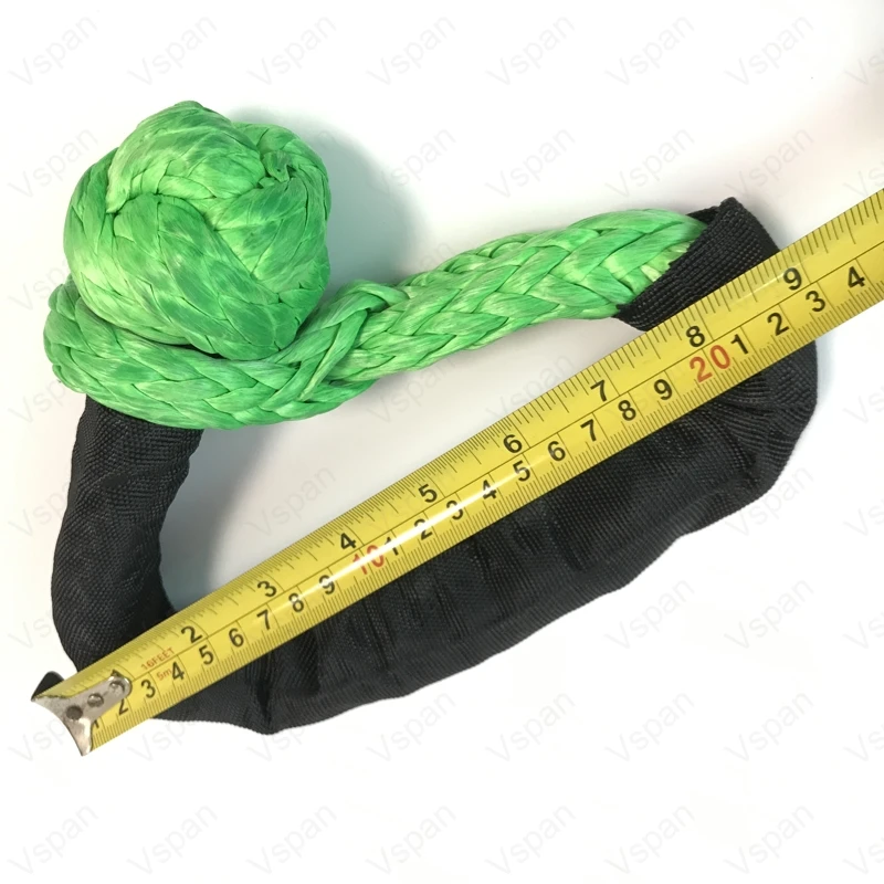 جديد 15 T الأخضر لينة سحب تكبل حبل اصطناعي شريط السحب الوفير تكبل ل جيب JK الاكسسوارات خارج الطريق الانتعاش 4X4Accessories