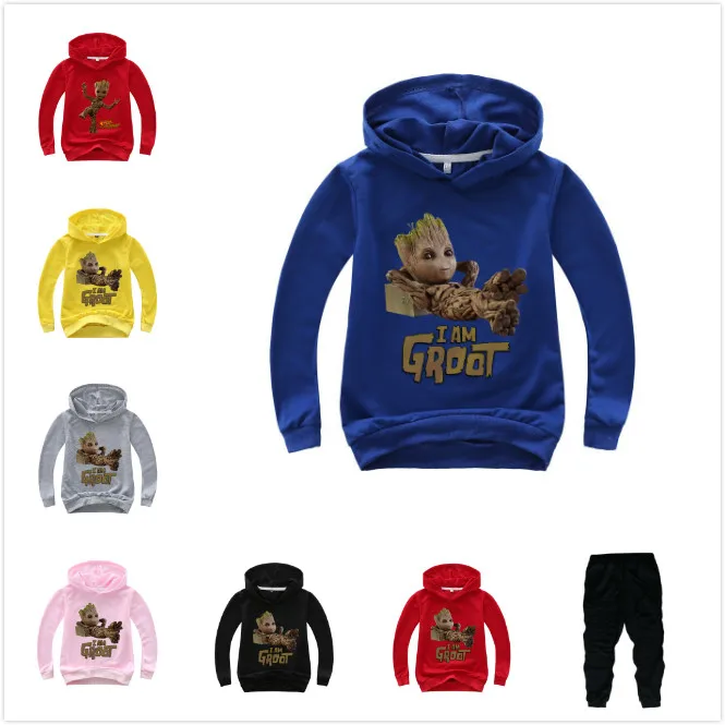 

New Sale Children Hoodies Avengers Marvel Groot Iron Man Thor Hulk Captain America Sweatshirt for Boys Kid Cartoon Jacket 2-14T