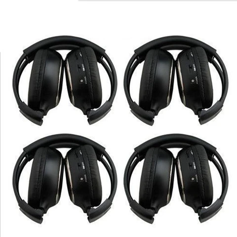 Fones de Ouvido Fones de Ouvido para Dvd Player do Carro Encosto de Cabeça ir sem Fio para l Flip Down & hq 4 Pcs Dvd