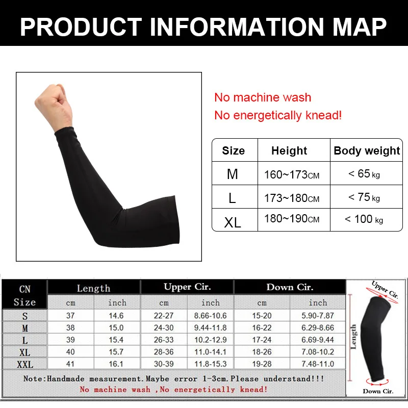Protection Sleeve Cycling Running Arm Warmers Protectors Basketball Arm Sleeves