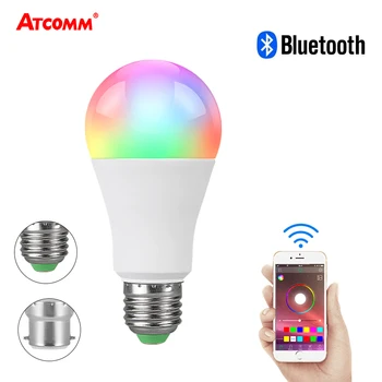 Bluetooth RGBW Ampul LED E27 B22 Gloeilamp 15 W 20 W 85-265 V 20 Modes Multicolor Muziek controle Functie Smart Lamp IOS/Android Bluetooth RGBW Ampul LED E27 B22 Gloeilamp 15 W 20 W 85-265 V 20 Modes Multicolor Muziek controle Functie Smart Lamp IOS/Android